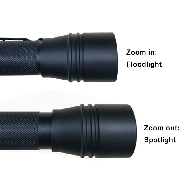 920 Lm 10W Rechargeable Led Torch With USB Port 50hrs Running Time