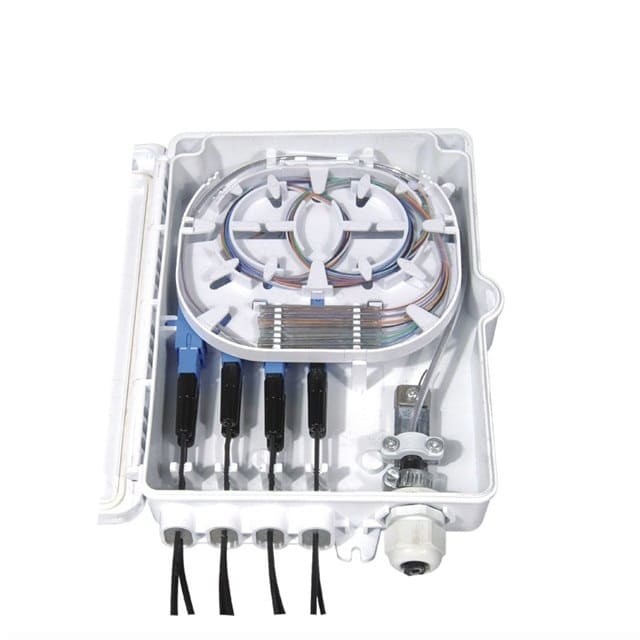 8Port Fiber Optic Terminal Box IP-66 Protection Level SM SC Wall Pole Mount