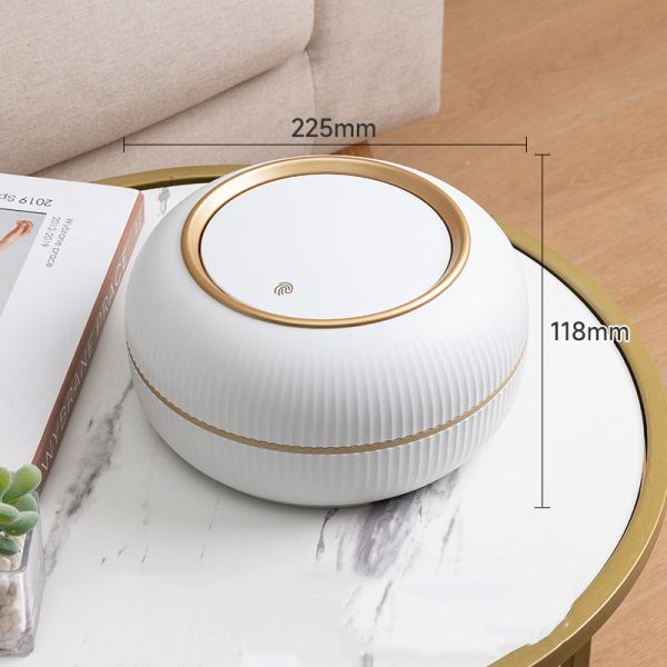 Wholesale Round Desktop Mini Trash Can Household Small Storage Bucket with Lid Light Luxury Plastic Car Hygiene Bucket