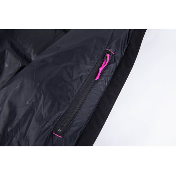 Women's 100% Polyester Long Length Quilted Winter Coat with Hood for Enhanced Warmth