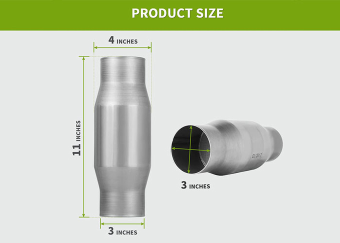 EPA 3 Inch Inlet Universal Catalytic Converter 3'' Outside Mesh 400