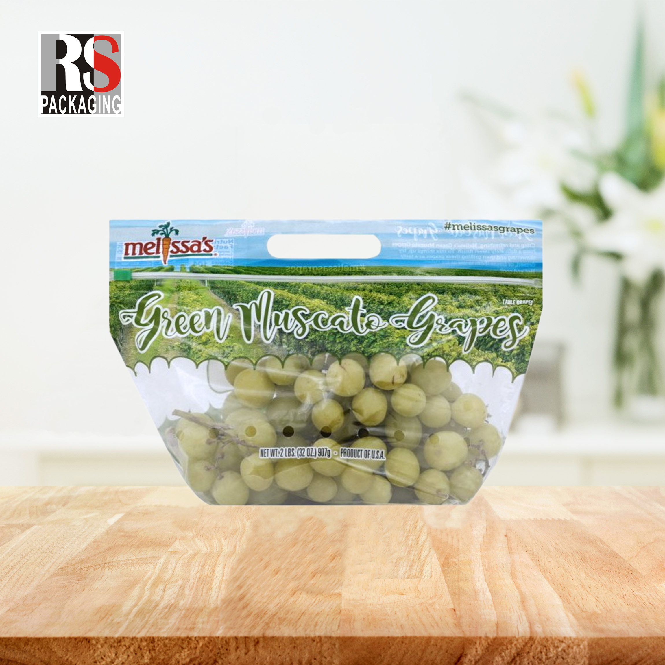 Environmental Friendly Bopp Packaging Bags For Bakery Bread Vegetable And Cookie