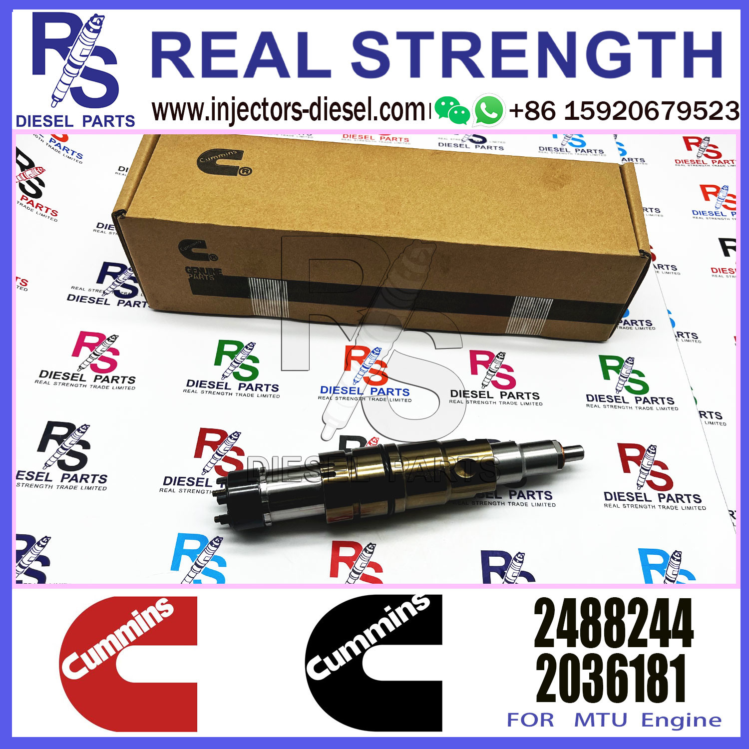 Diesel Engine RDC13A DC16A XPI Fuel Injector 2232307 574423 2057401 2086663 2488244