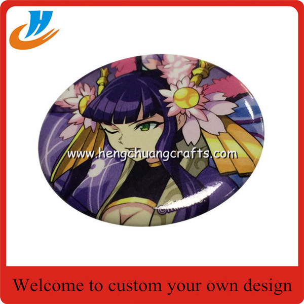 Cheap Metal Button Badge/ Mirror Button Badge Pin/ Wholesale Custom Tin Badge
