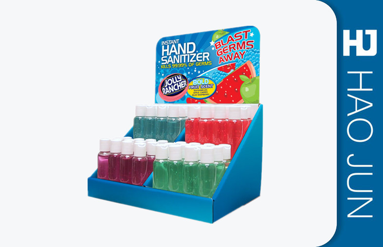 Full Printed Cardboard Counter Display Boxes Plat Packed For Gift Card