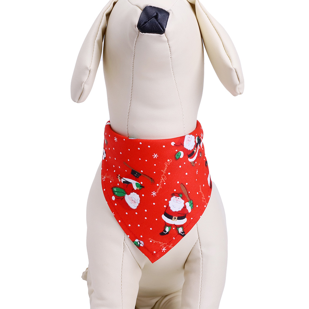 Unique Style Personalized Pet Bandana Soft Material Dog Christmas Scarf