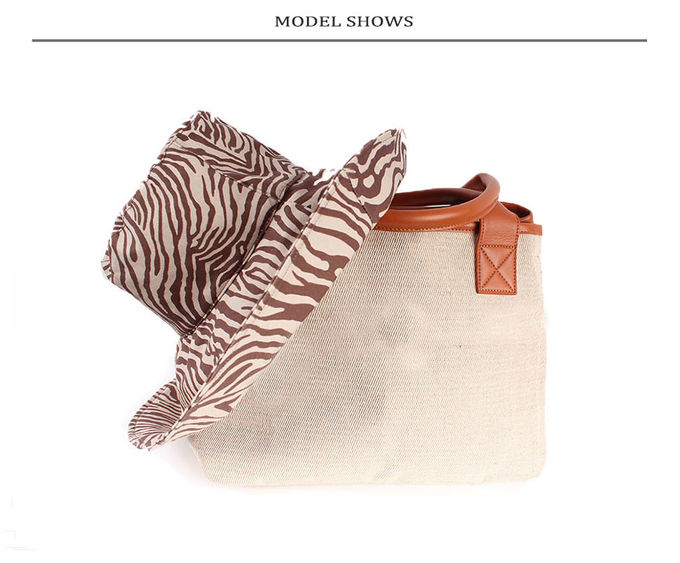 Big Brim Zebra Print Organic Cotton Bucket Hat