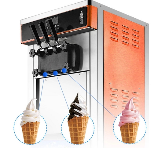 Ice Cream Machine R22 Factory Supply Making Commercial Home 25L H Frozen Marketing Steel Key Stainless Power Engine Milk Food
