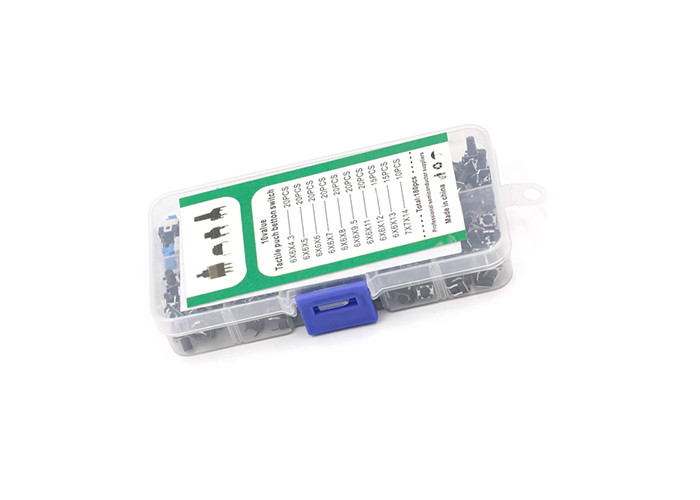 10 Types Of 180 In-Line Mini Push Button Switches Electronic Button Kits