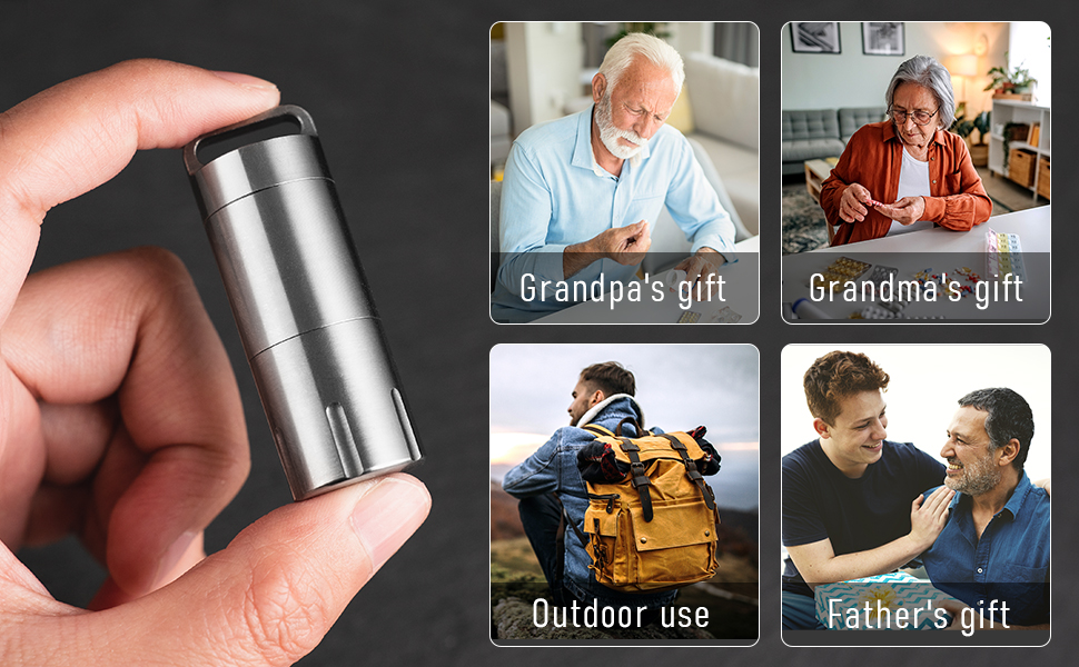 titanium pill box
