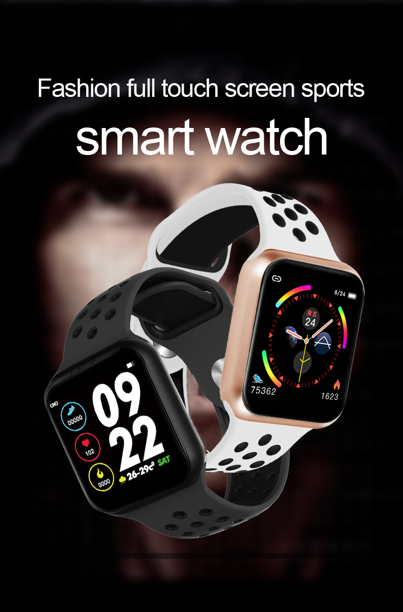 Zinc Alloy Silicone Strap Smart Watch 180mAh IOS Touch Screen Electronic Android