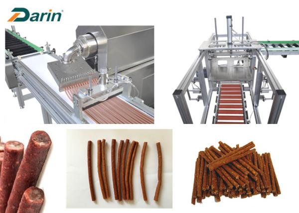 Dog Pet Chews Auto Meat Strips Dog Treats Pet Food Production Line / Pet Chews