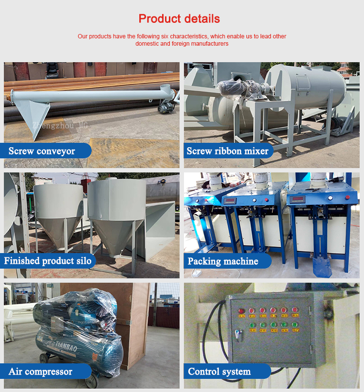 Dry Powder Mortar Production Line Wall Putty Skim Coat Sand Cement Mixer Ceramic Tile Adhesive Making Machine