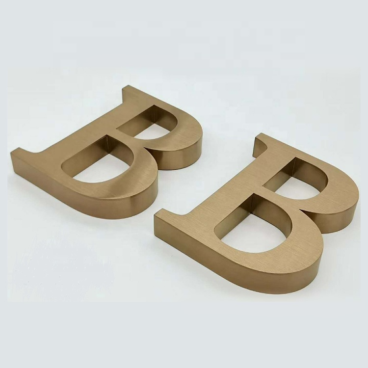 Anti-Rust Metal Letter Logo with 50000 Hours Working Lifetime and Custom Color Design