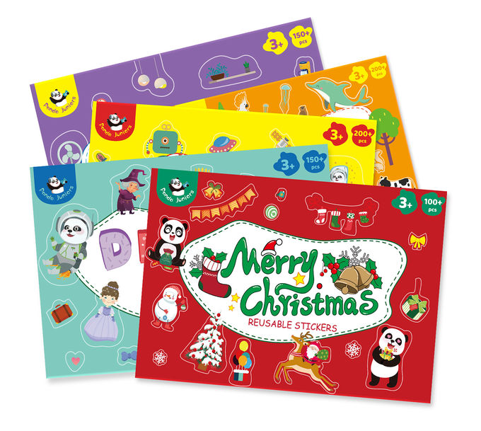 Merry Christmas DIY Reusable Sticker Book Album Improve Concentration 1