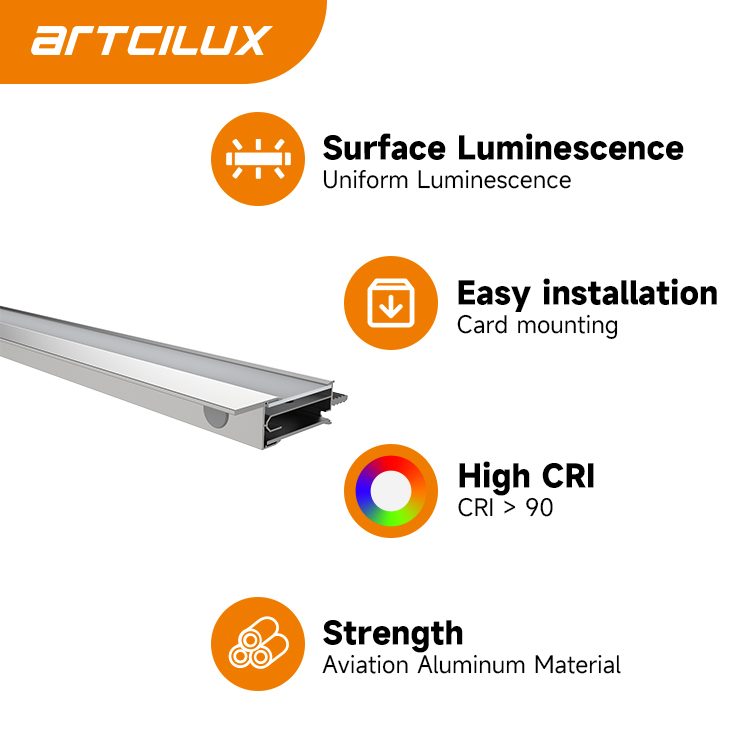 Board Light Wooden Board Alunimiun Profile Indoor Soft Illuminance LED A2700