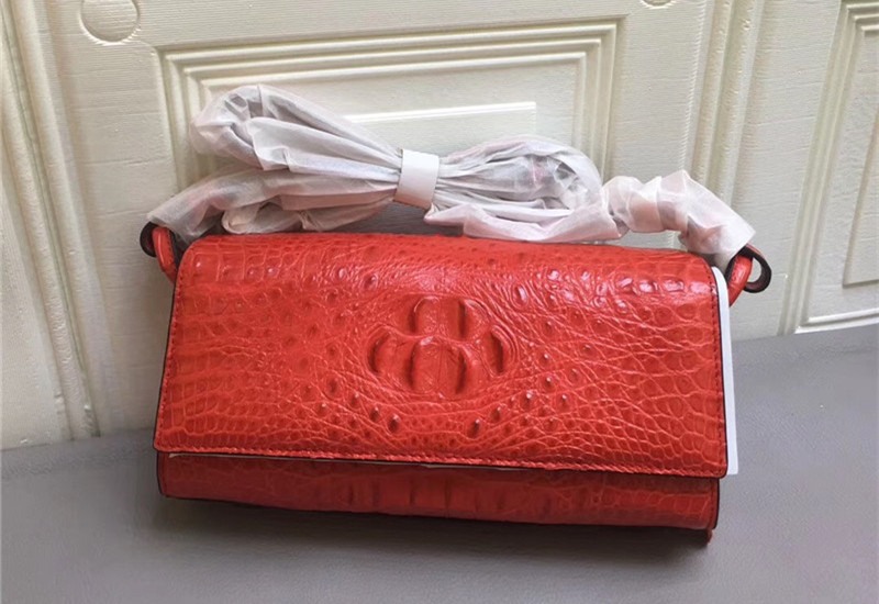 Genuine Crocodile Skin Lady Small Flap Purse Authentic Alligator Leather Women Sling Shoulder Bag Female Cross Body Bag