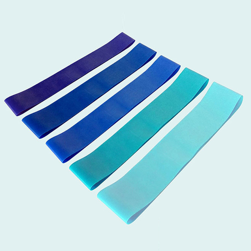 Silicone Resistance Loop Exercise Band For Home Fitness Elastic Workout 5pcs Bands
