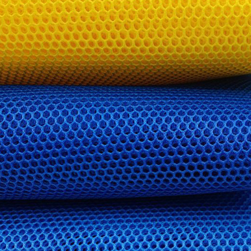 100 Percent Polyester Spacer Mesh Fabric Lightweight Polyester Mesh Fabric 230gsm