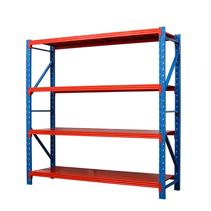 Detachable Q235 4 Tier Storage Shelves Adjustable Household