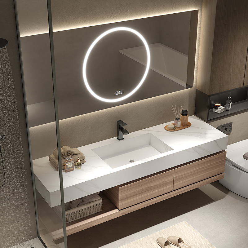 High End Bathroom Vanity Cabinet Floating Freestanding Vanity Unit Oem