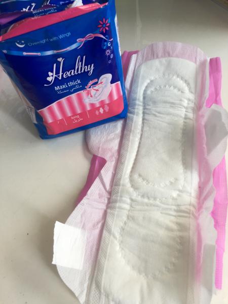Breathable PE Backsheet Ladies Sanitary Napkins Soft Breathable Non-Woven