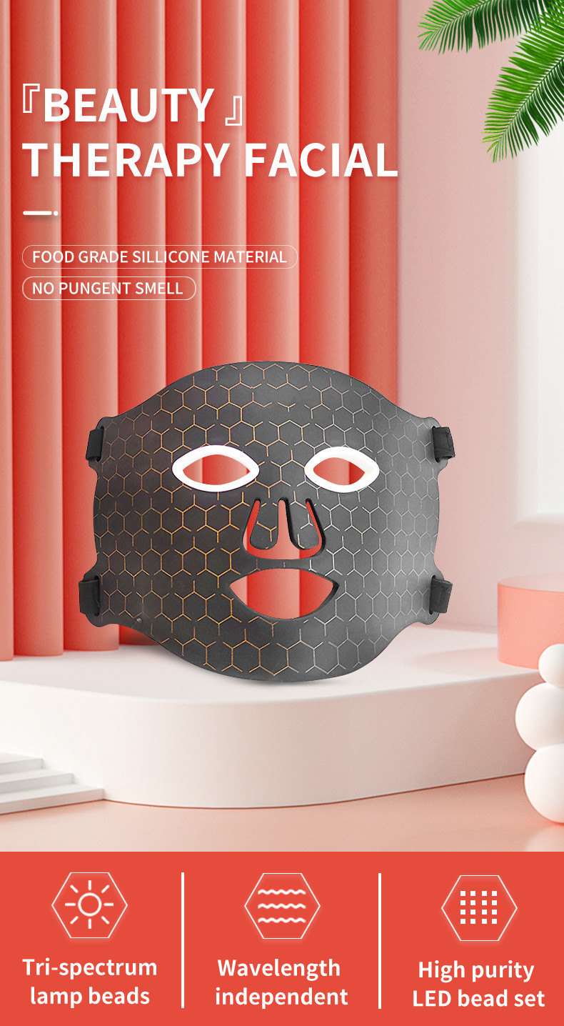 660nm 850nm Adjustment Red Light Logo Customization Mask With One Controller For Skin Tightening