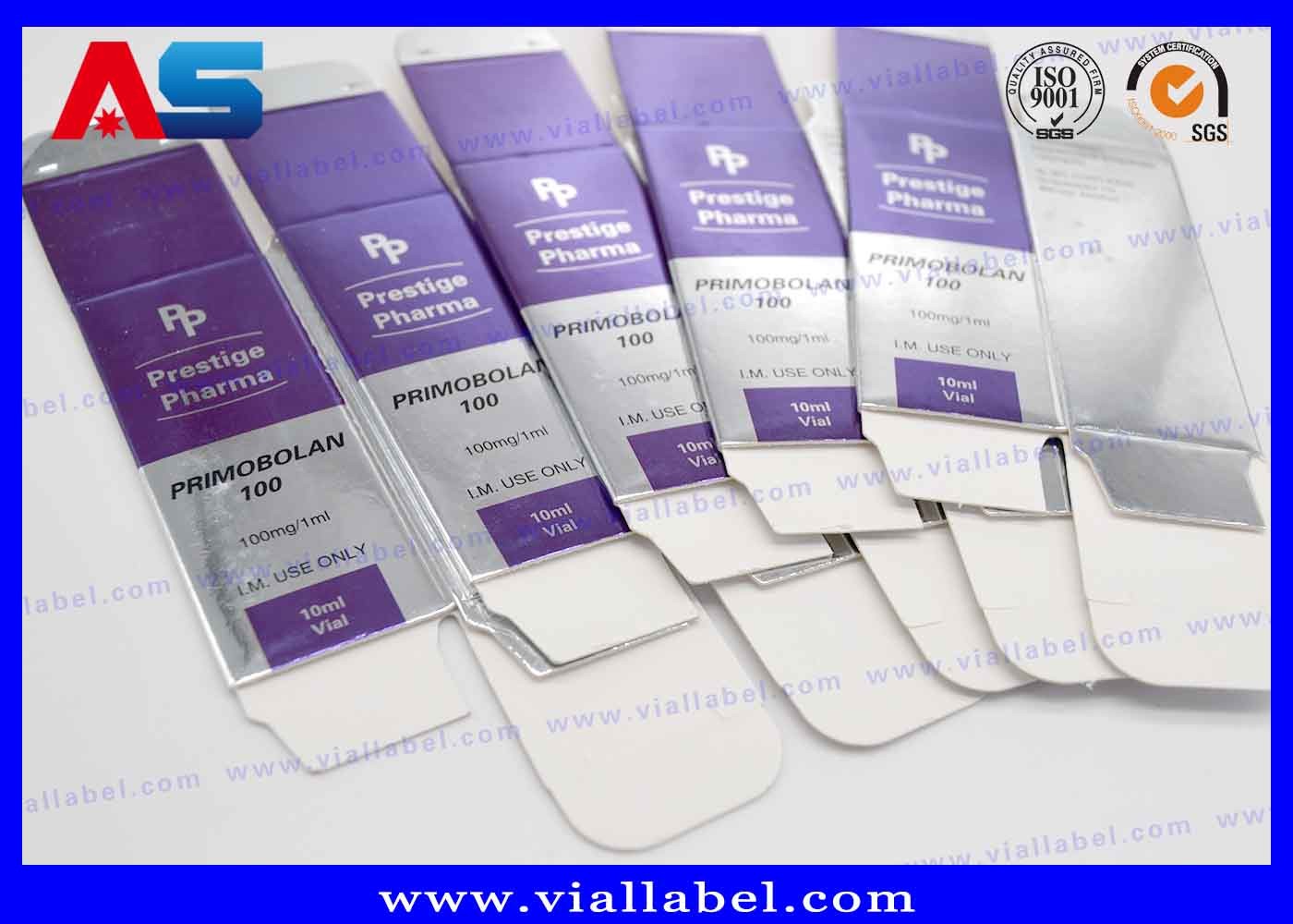 Pharmaceutical Packaging Design Injection Card Board Laserbox 10ml Vial Boxes Printing With Genpharma Labels