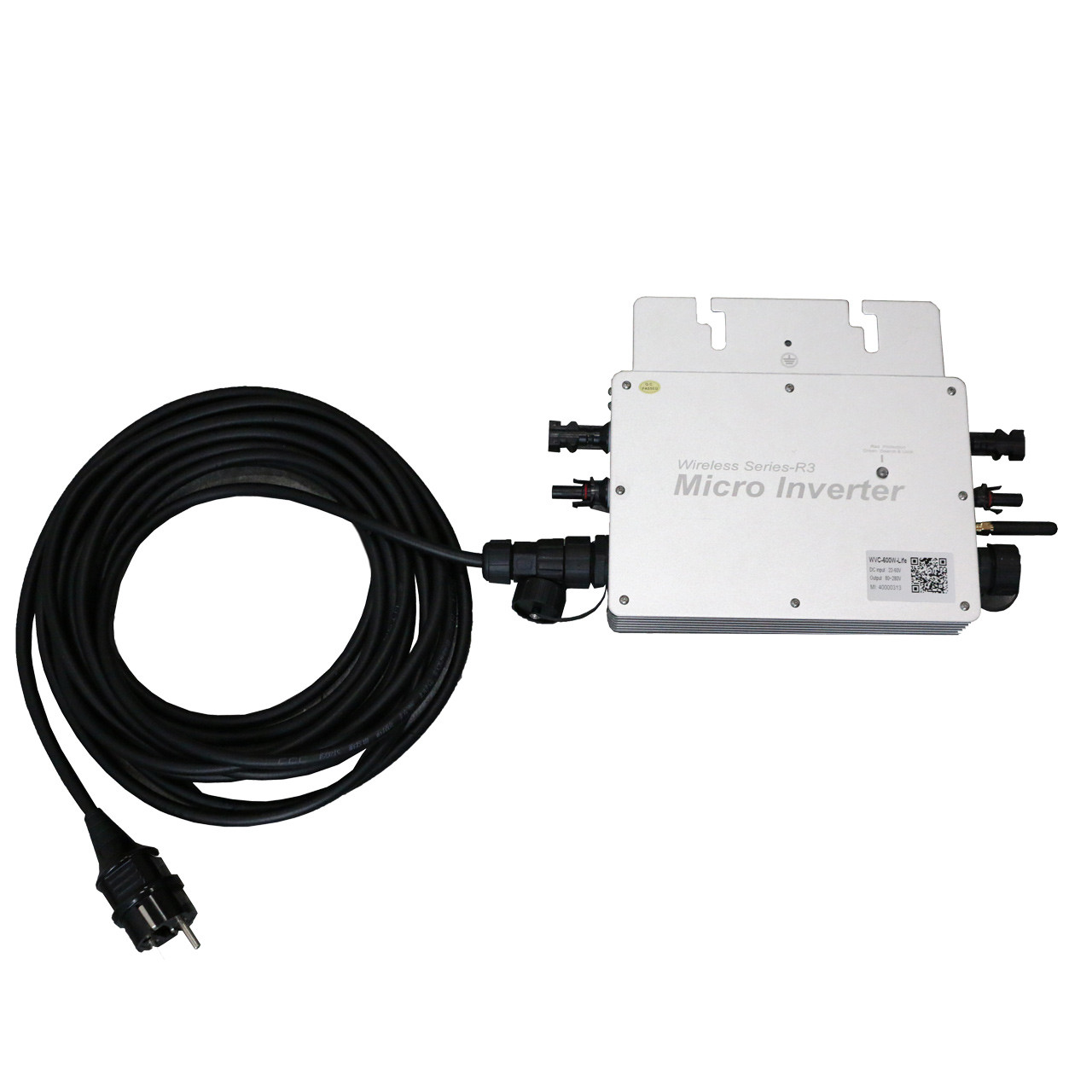 Cable Solar Grid Tie Inverter 700 Watt WIFI Aluminum Alloy Silver