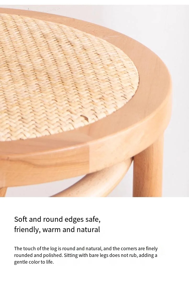 Restaurant Wood And Rattan Dining Chairs ODM Natural Wood Dining Chairs