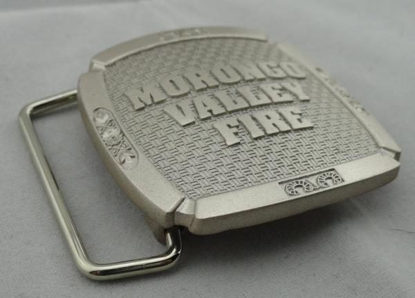 3D Double Sided Metal Buckle with Anti Gold, Mat Gold, Mat Nickel, Misty Nickel