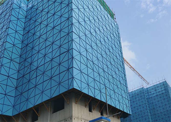High Strength Light Weight Perimeter Safety Screens Perforated For Building Site