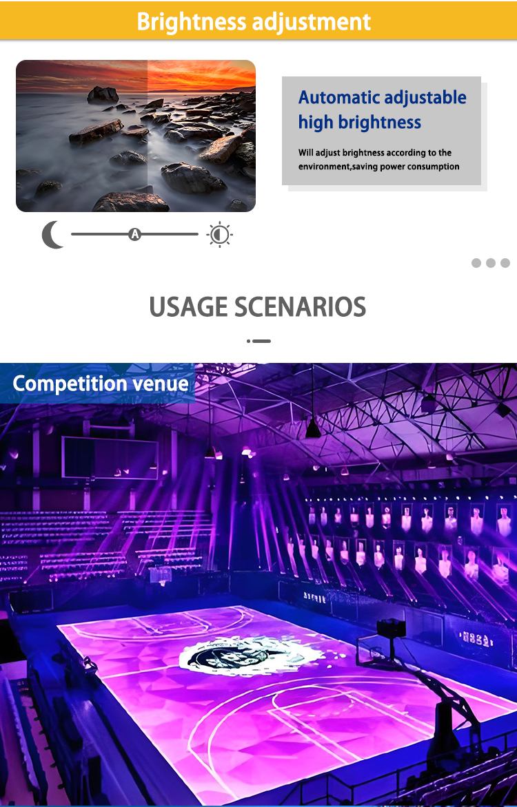 Nightclub Stage LED Panel P4.81 Dance Floor LED Display With 1/13scan Mode