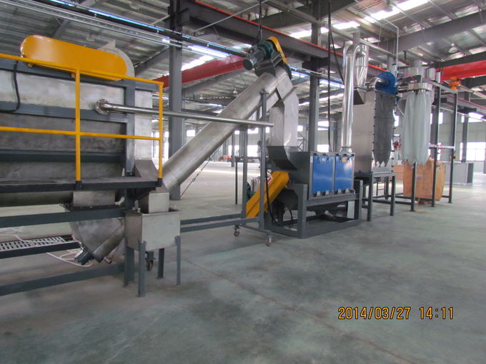 CE PET Bottle Recycling Equipment , Crushing Plastic Recycling Crusher