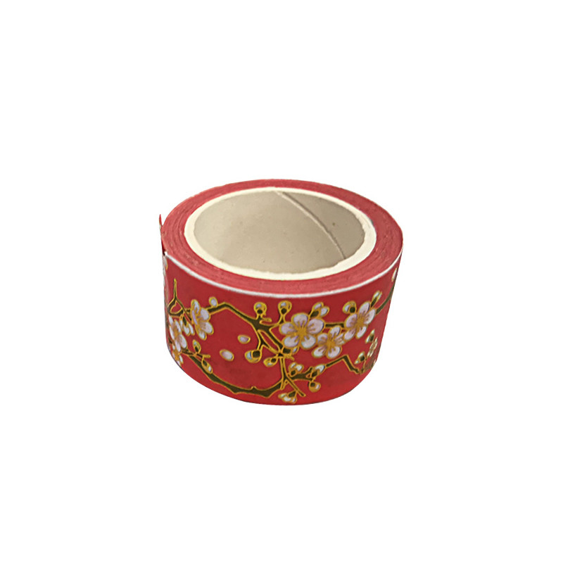 Writable Decorative Multi Colored Gold Fabric Washi Tape