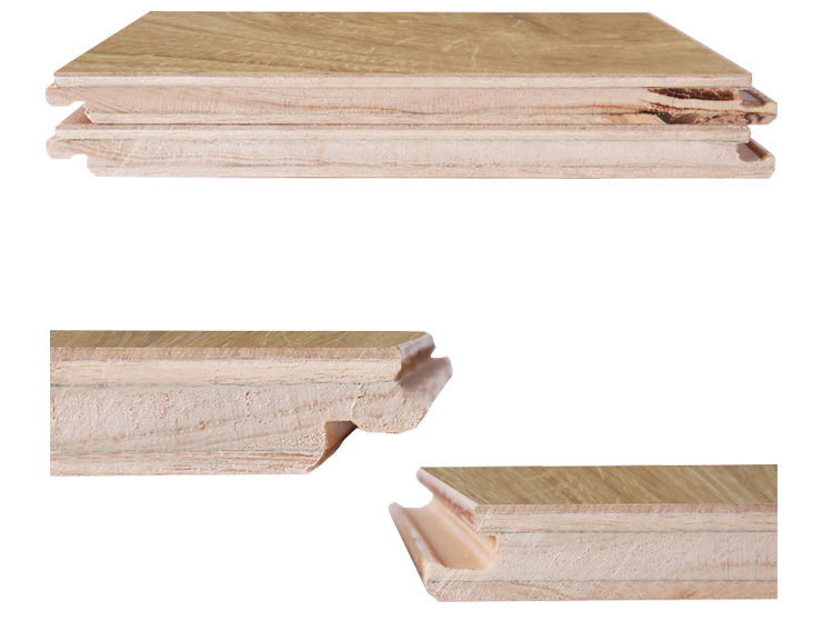 Three-Layer Oak Engineered HPL Flooring with AB Grade and Formaldehyde-Free Material