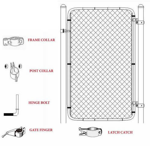 Low Carbon Iron 1.8 M Chain Link Fence , 15m Length/Roll Sports Fence Panels