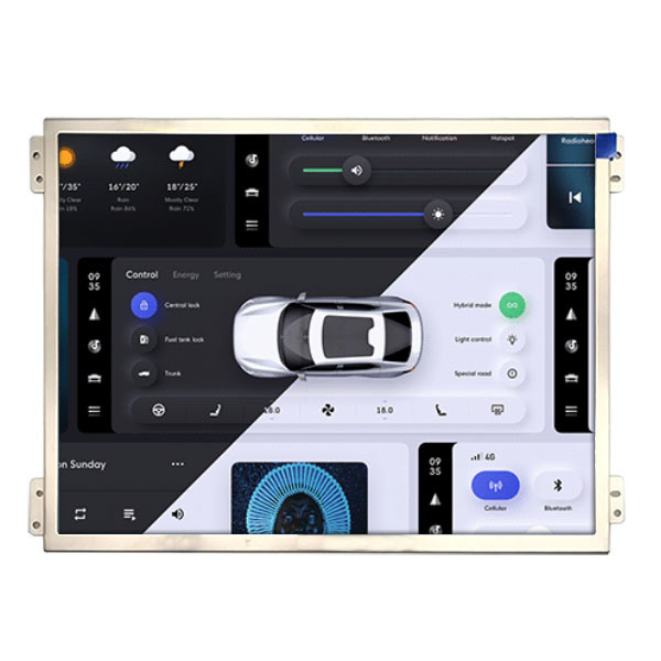 10.4inch Industrial TFT LCD Display 1024x768 Pixels LVDS Interface 30 Pin