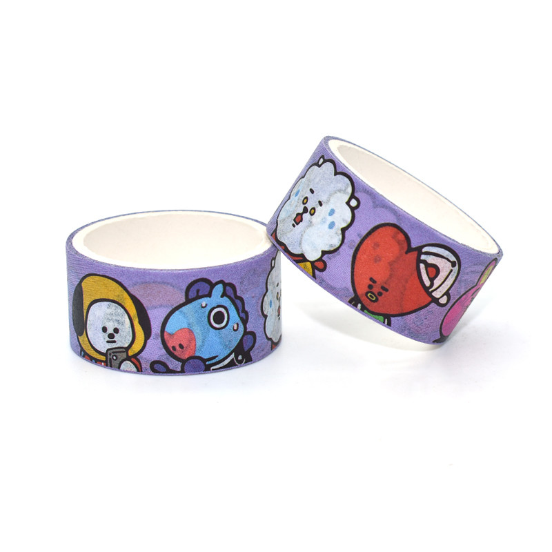 Custom Bullet Journals Decoration Washi Tape Printed Masking Washi Tape