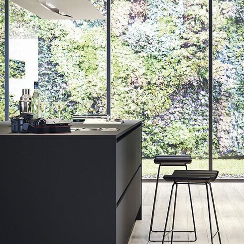 Luxury Designs Black Melamine Kitchen Cabinets Modern Kitchen Furniture Cabinet Sets For Home