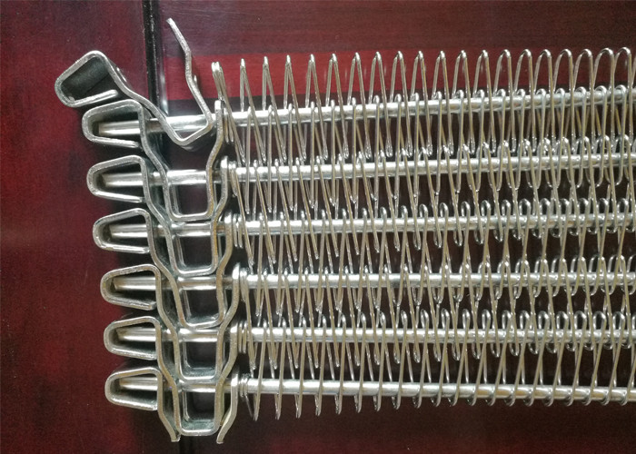 304 Stainless Steel Spiral Conveyor Belt , Mesh Conveyor Belt For Food Cryogenic Cooling