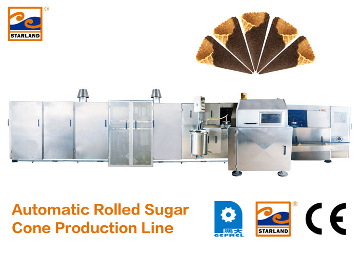 Rolled Waffle Sugar Cone Production Line Full Automatic CBIII-61A* / CBIII-61x2A*