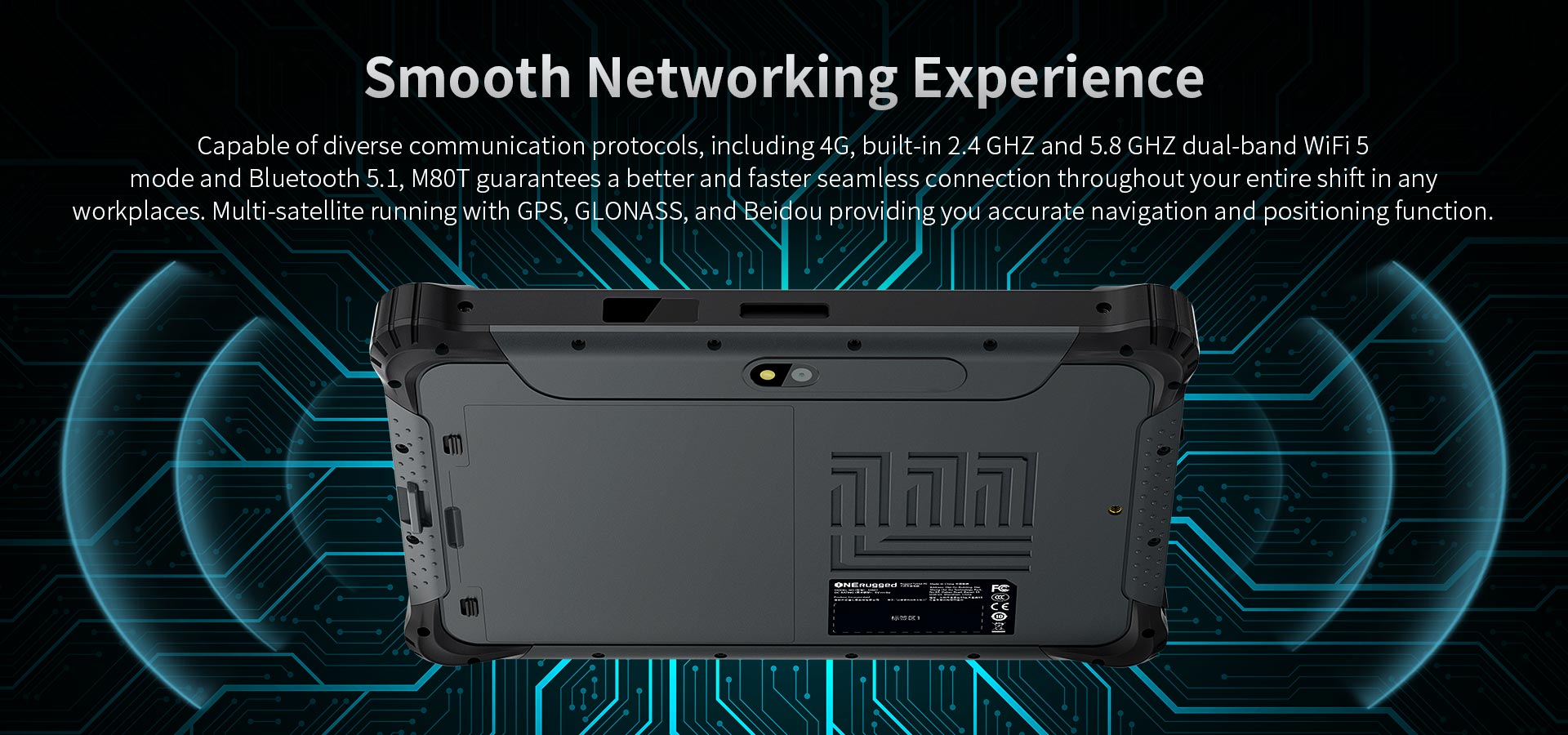 Rugged and ONERugged M80T Industrial Android Rugged 8 inch Tablet PC with 820g Weight