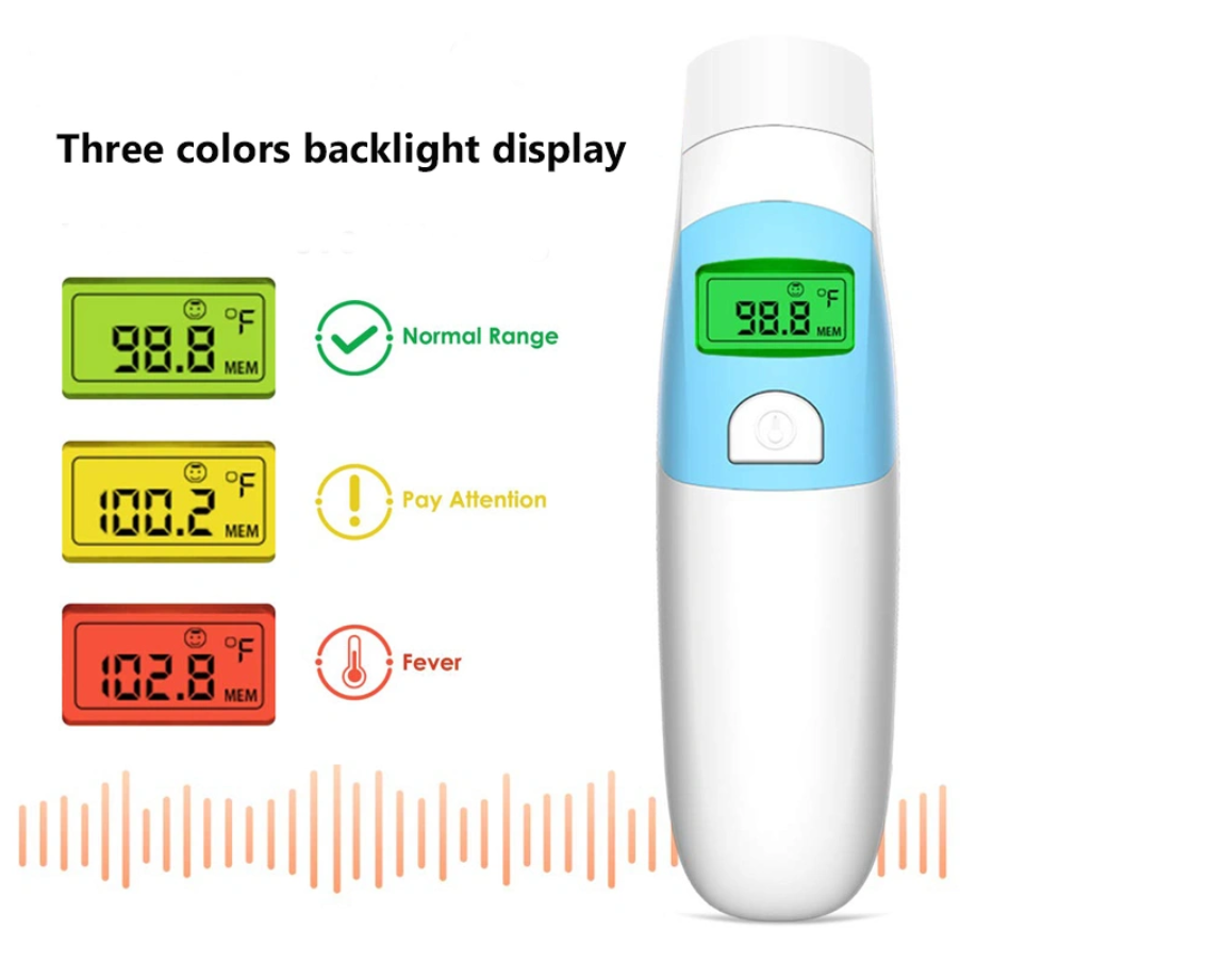 Household Head Beeper Flexible Forehead LCD Baby Digital Thermometer