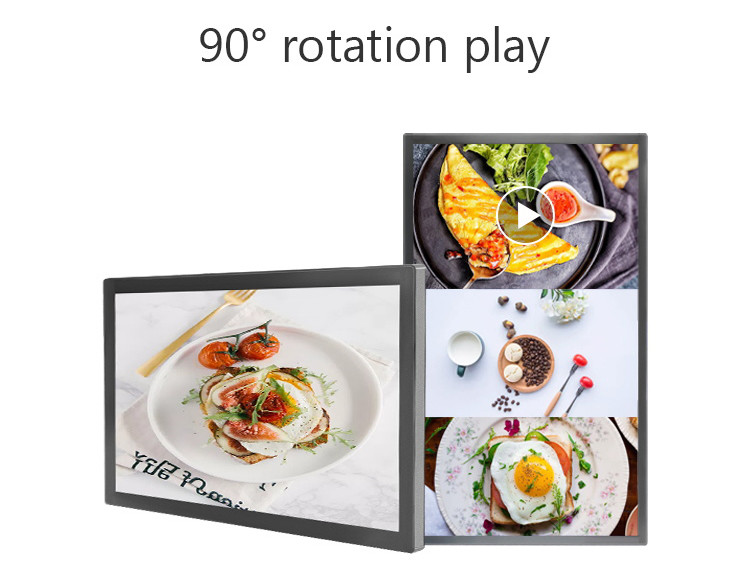 Interactive Digital Signage Advertising Player Split Screen Playback Of Pictures And Videos