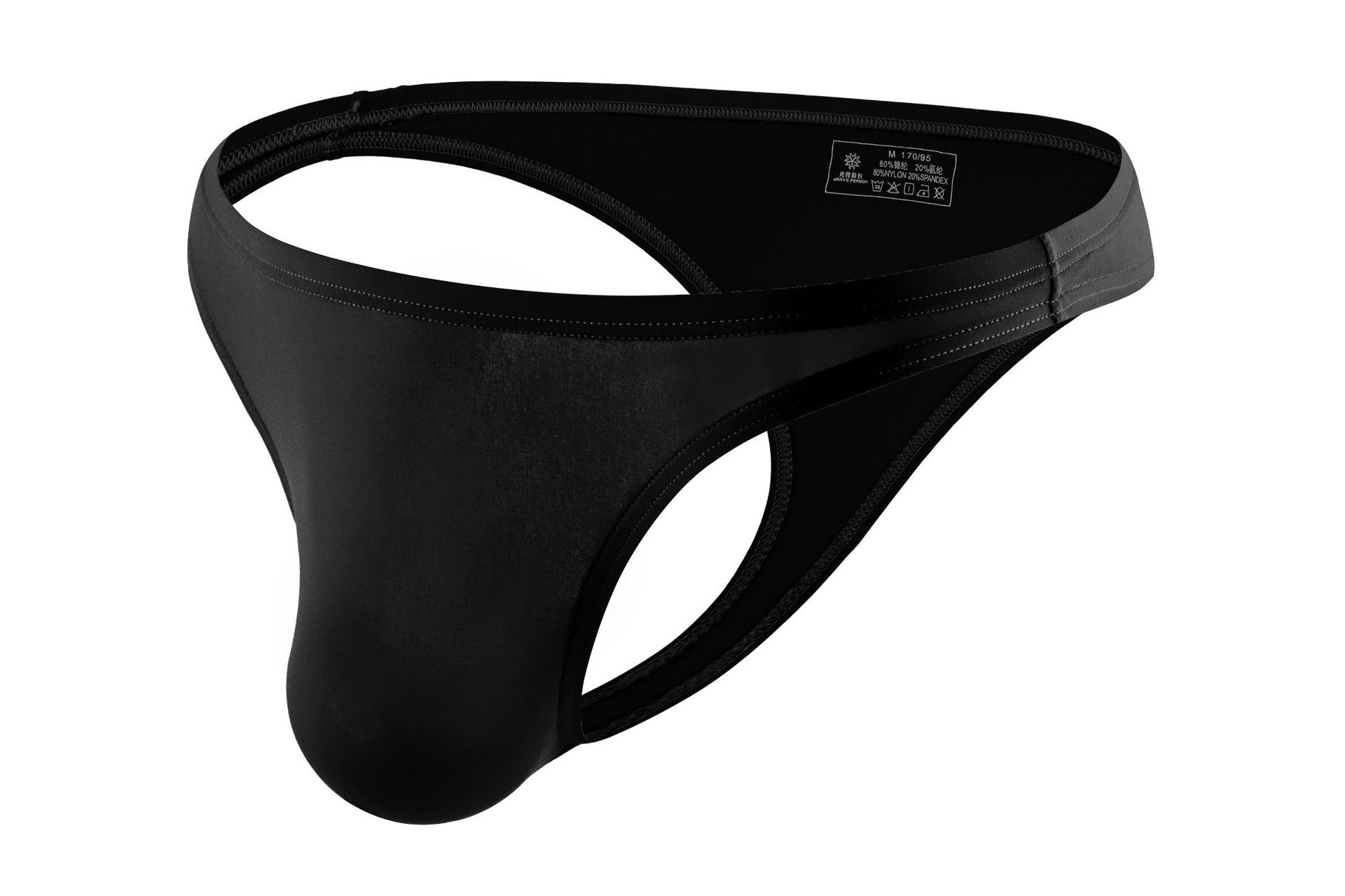 Mens Briefs Underwear 3D Pouch Low Rise Sexy T Back Thong Breathable Underpants