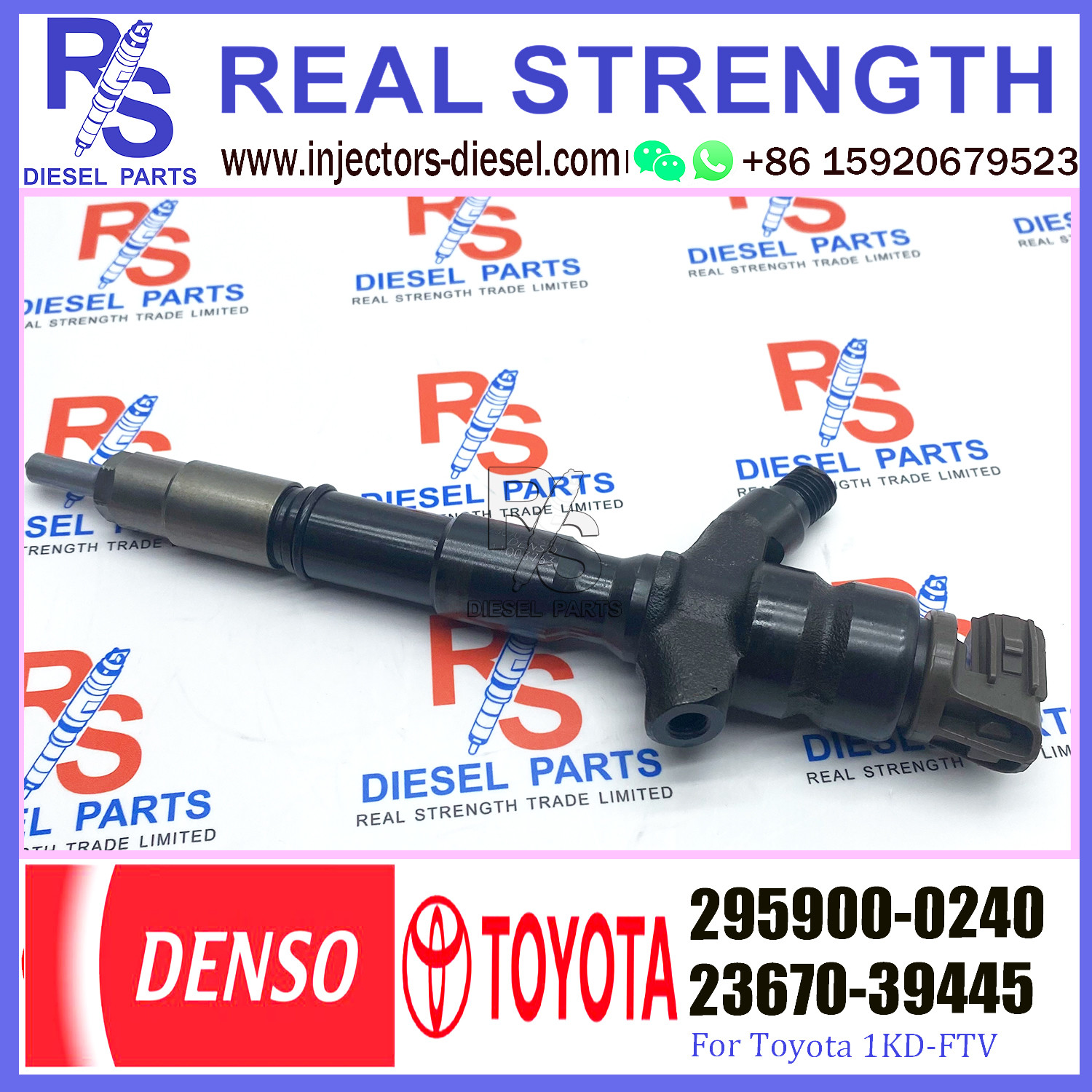1KD-FTV Euro5 diesel fuel injector 2367030170,23670-39445,23670-30170 ,2959000240,295900-0240