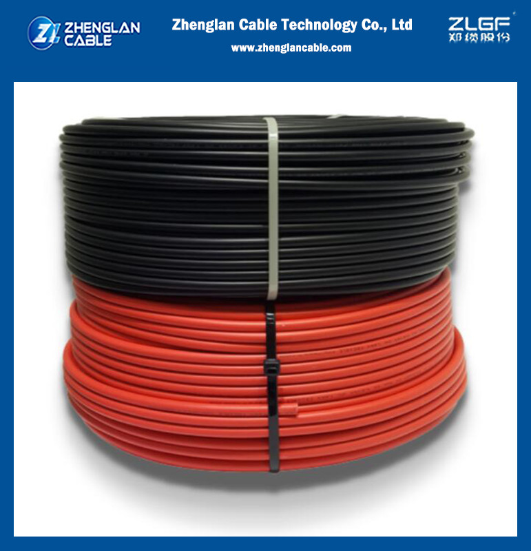 6mm2 PV DC Solar Cable Black For Solar Panels Connection 1.5KV DC H1Z2Z2-k H1z2z2k 6mm