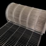 Food Industry 304 Stainless Steel Conveyor Belt Customizable Dimension