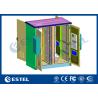 Buy cheap 2 Compartments Outdoor Telecom Cabinet Galvanized Steel 4 Doors CE Certificated from wholesalers